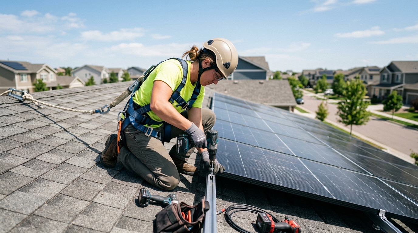 Trabajos de Paneles Solares: Salario y Cómo Empezar